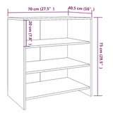 Sideboards 3 Stk. Sonomagrau Holzwerkstoff