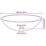 Lavabo de bain avec robinet et drain à poussoir Verre trempé