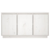 Buffet Blanc 111x34x60 cm Bois massif de pin