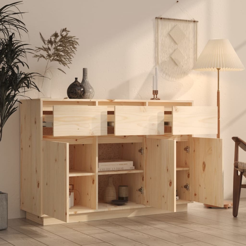 Buffet 110x34x75 cm Bois massif de pin