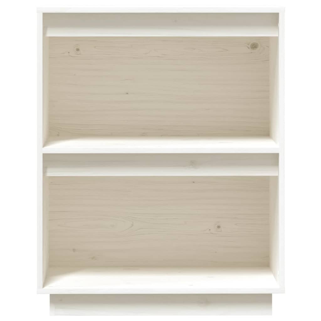 Armoire console Blanc 60x34x75 cm Bois de pin solide