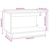 Meuble TV 60x35x35 cm Bois de pin massif