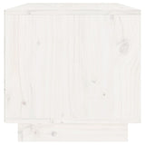 Meuble TV Blanc 60x35x35 cm Bois de pin massif