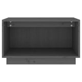 Grey TV cabinet 60x35x35 cm Solid pine wood