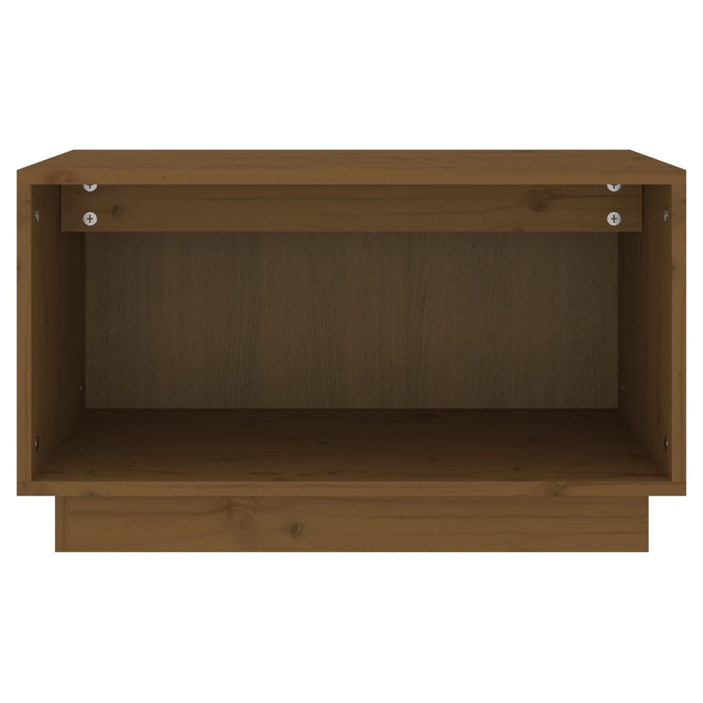 Meuble TV Marron miel 60x35x35 cm Bois de pin massif