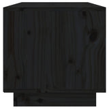 Black TV cabinet 60x35x35 cm Solid pine wood