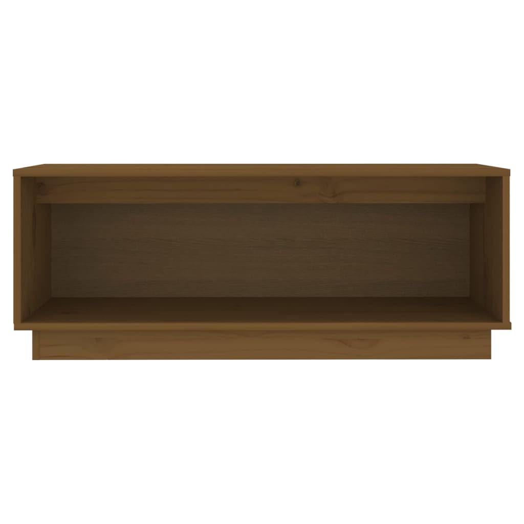 Honey Brown TV Cabinet 90x35x35 cm Solid Pine Wood