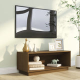 Honey Brown TV Cabinet 90x35x35 cm Solid Pine Wood