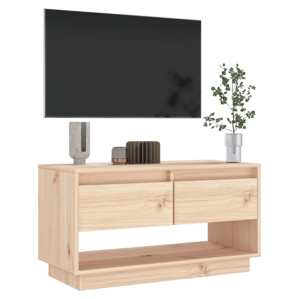 Meuble TV 74x34x40 cm Bois de pin massif