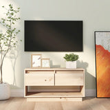 TV cabinet 74x34x40 cm Solid pine wood