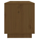 Meuble TV Marron miel 74x34x40 cm Bois de pin massif