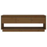 Honey Brown TV Cabinet 110.5x34x40 cm Solid Pine Wood