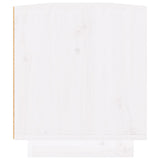 Meuble TV Blanc 110x34x40 cm Bois de pin massif