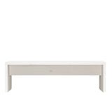 Support de moniteur Blanc 50x27x15 cm Bois de pin solide