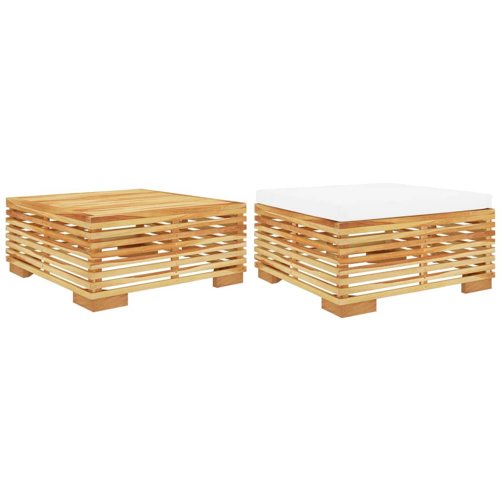 Salon de jardin 2 pcs Bois de teck massif