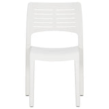 Chaises de jardin lot de 2 Blanc Polypropylène