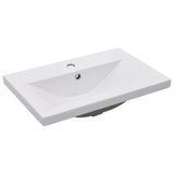 Sink cabinet with integrated washbasin Black Agglomerate