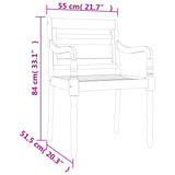 Ensemble à manger de jardin 5 pcs Bois de teck massif