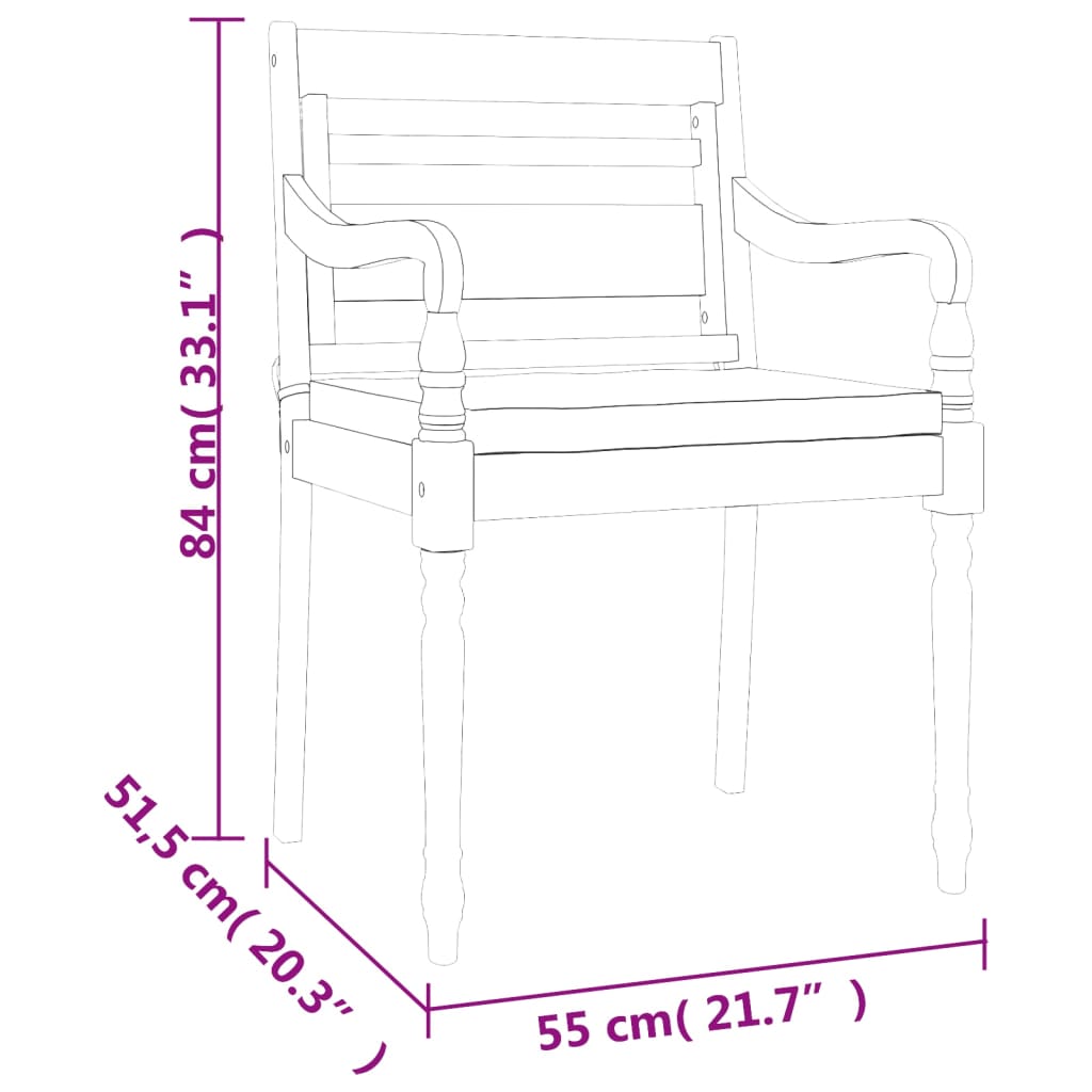 Ensemble à manger de jardin coussins 5 pcs Bois de teck massif