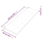 Batavia Bank mit rotem Kissen 150 cm Massives Teakholz