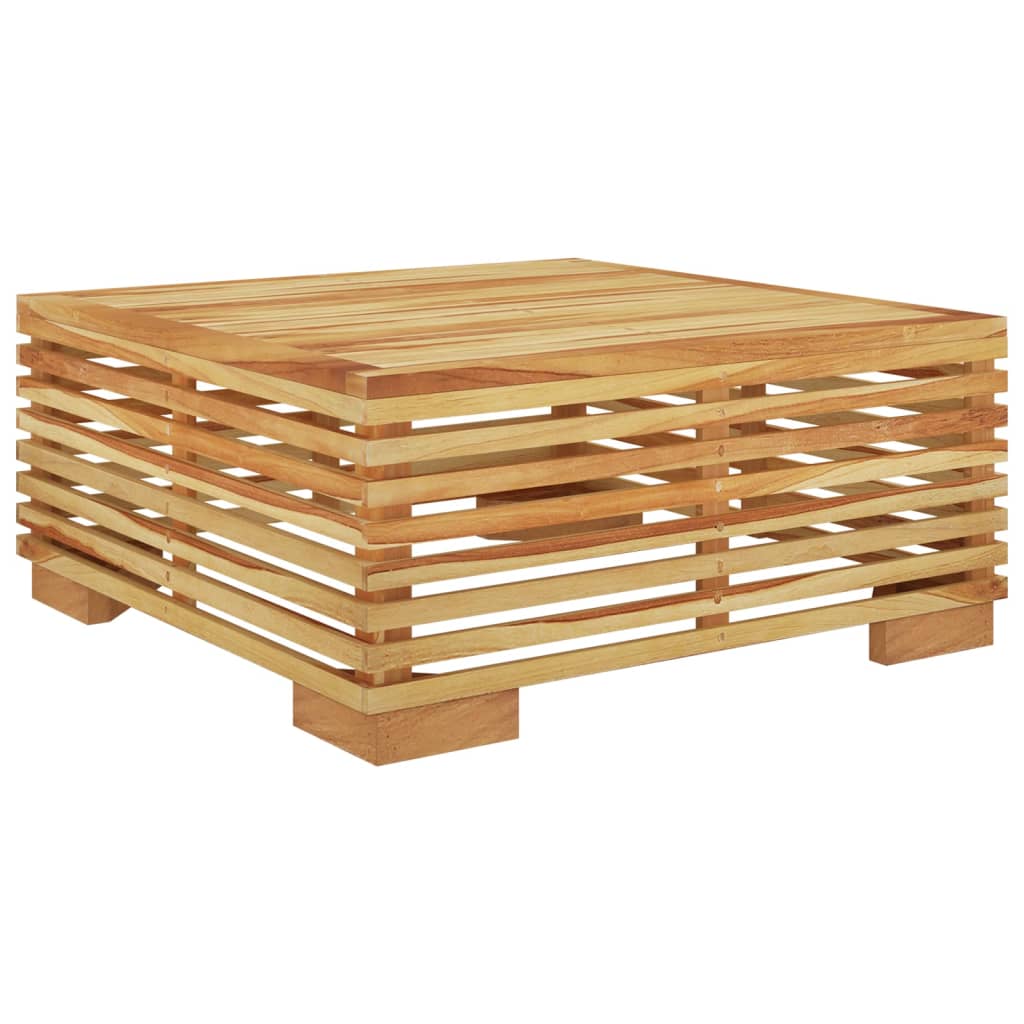 Salon de jardin 6 pcs avec coussins Bois de teck solide