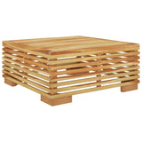 Salon de jardin 5 pcs avec coussins Bois de teck solide