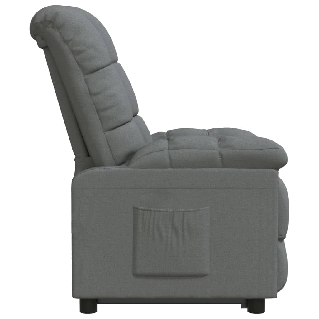 Fauteuil inclinable Gris foncé Tissu