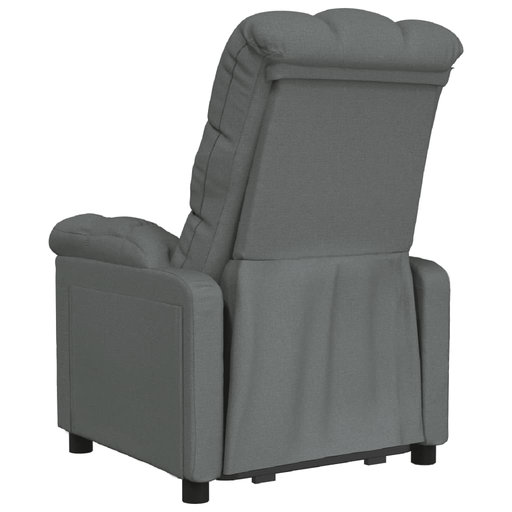 Fauteuil inclinable Gris foncé Tissu