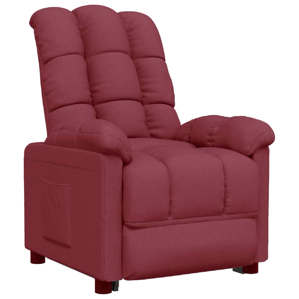 Fauteuil inclinable Rouge bordeaux Tissu