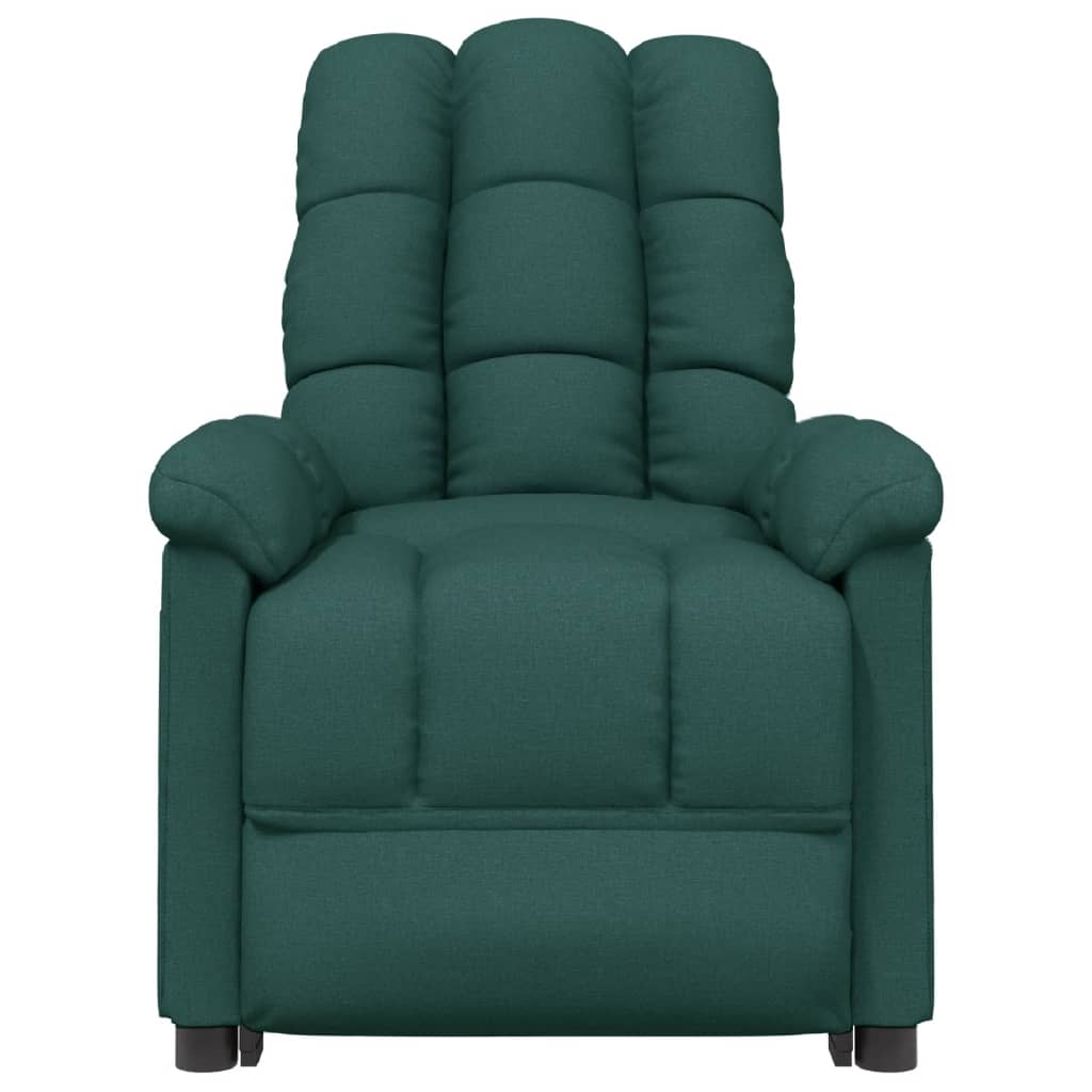 Fauteuil inclinable Vert foncé Tissu