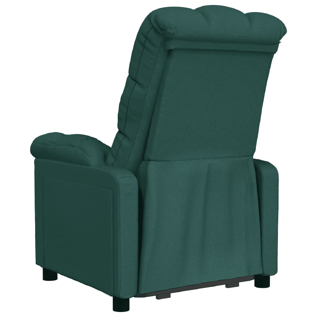 Fauteuil inclinable Vert foncé Tissu