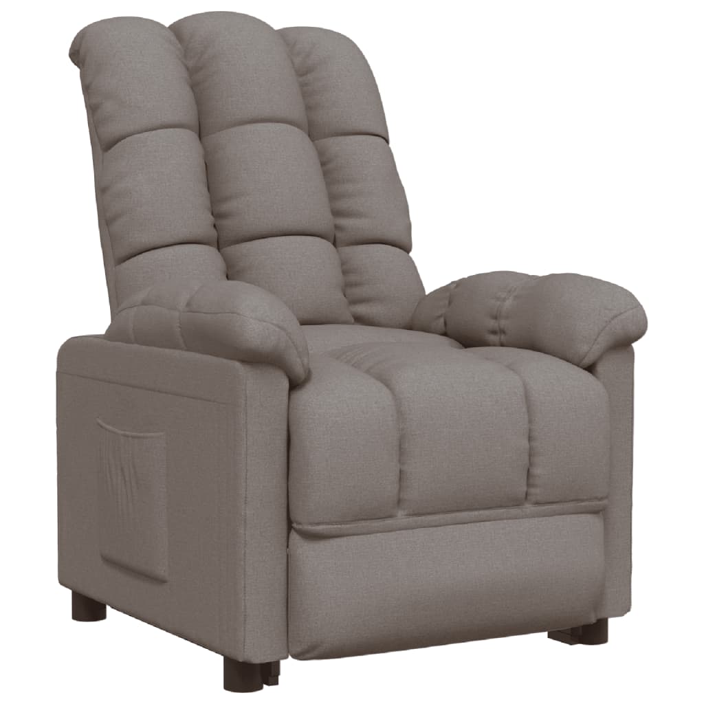 Fauteuil inclinable Taupe Tissu