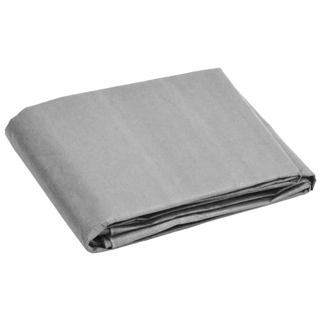 Bâche 180 g/m² 3x3 m Gris PEHD