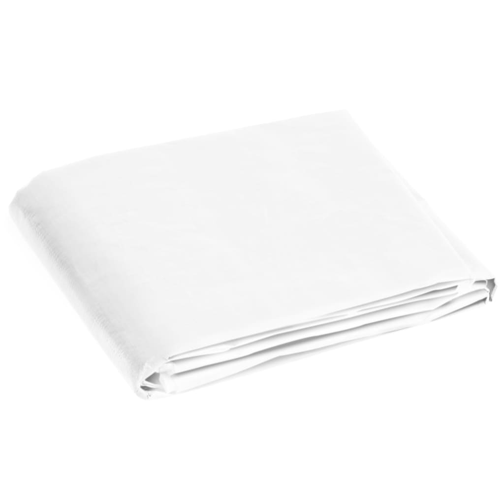 Bâche 180 g/m² 4x8 m Blanc PEHD