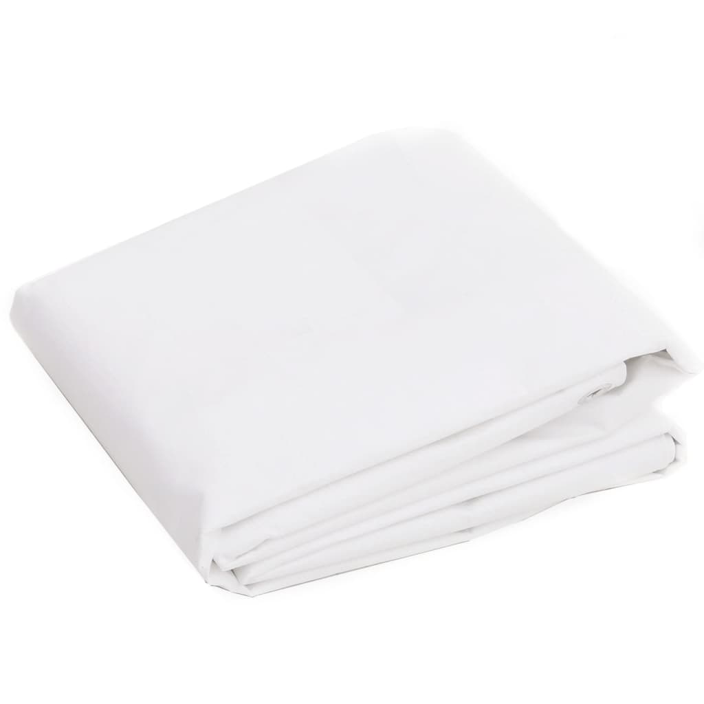 Bâche 260 g/m² 3x3 m Blanc PEHD