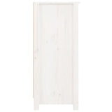 Buffet blanc 40x35x80 cm bois massif de pin