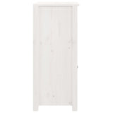 Buffet blanc 40x35x80 cm bois massif de pin