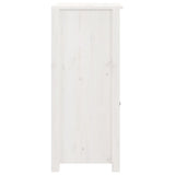 Buffets 2 pcs blanc 40x35x80 cm bois massif de pin