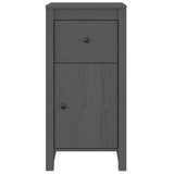 Buffets 2 pcs gris 40x35x80 cm bois massif de pin