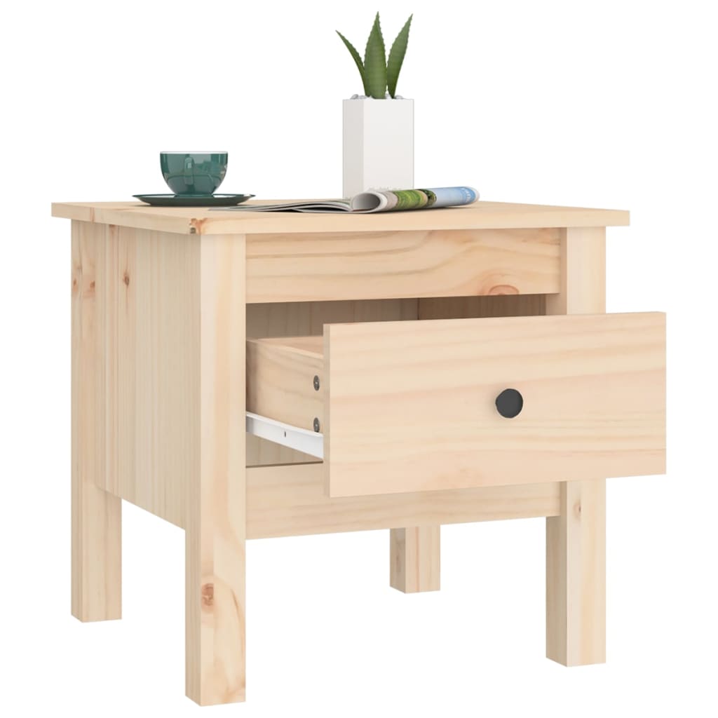 Table d'appoint 40x40x39 cm Bois massif de pin