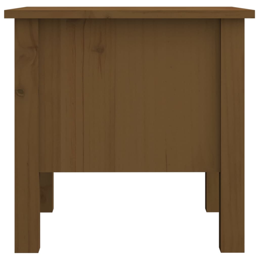 Table d'appoint Marron miel 40x40x39 cm Bois massif de pin