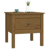 Side table Honey brown 50x50x49 cm Solid pine wood