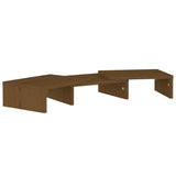 Honey Brown Monitor Stand 60x24x10.5cm Solid Pine Wood