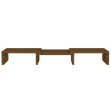 Support de moniteur Marron miel 60x24x10,5cm Bois de pin solide