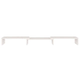 Monitor Stand White 80x24x10.5 cm Solid Pine Wood