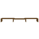 Support de moniteur Marron miel 80x24x10,5cm Bois de pin solide