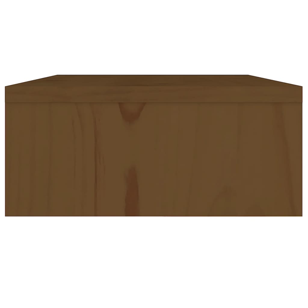 Support de moniteur Marron miel 80x24x10,5cm Bois de pin solide