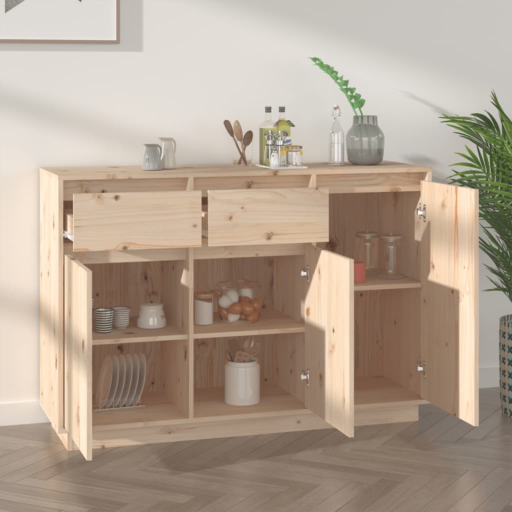 Sideboard 110x34x75 cm aus massivem Kiefernholz