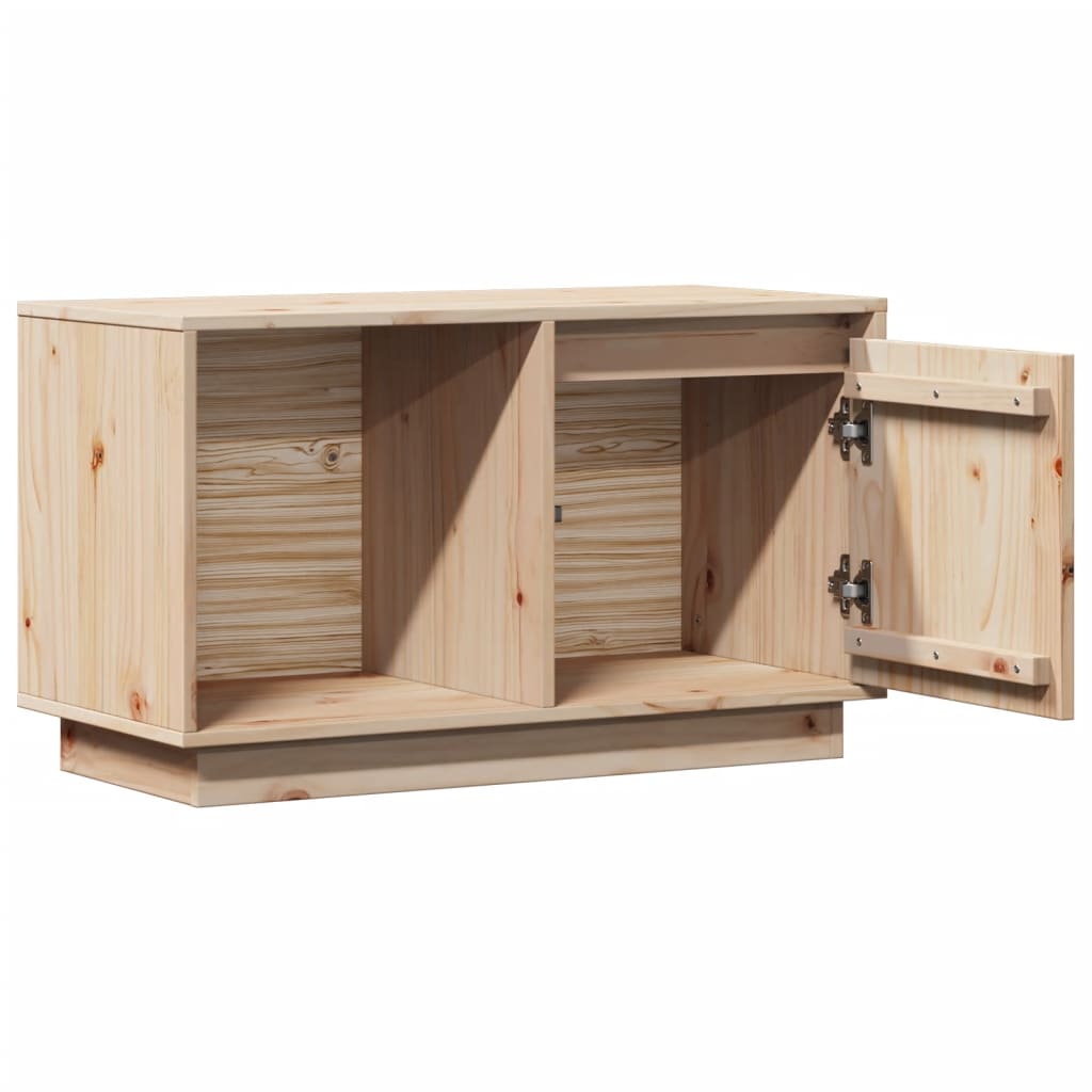 Meuble TV 74x35x44 cm Bois de pin massif