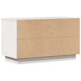 Meuble TV Blanc 74x35x44 cm Bois de pin massif